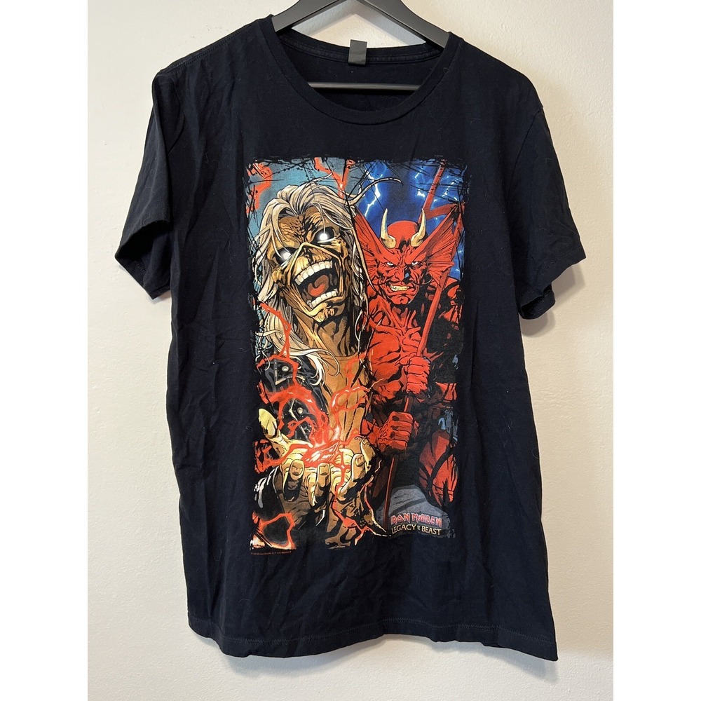 Iron Maiden Legacy Of The Beast Tour T Shirt 2018 Eddie Band Tee XL